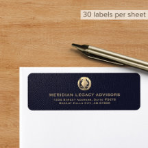 ローレルネイビー住所 シール