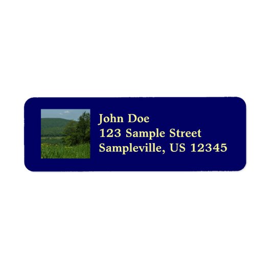 ローレルハイランズペンシルバニア夏の写真 ラベル (正面)