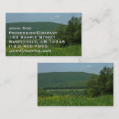 ローレルハイランズペンシルバニア夏の写真 名刺 (正面/裏面)