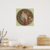 ローレルバイアルフォンスミュシャアールヌーボーポスター ポスター (キッチン)