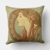 ローレルバイアルフォンスミュシャ クッション (裏面)