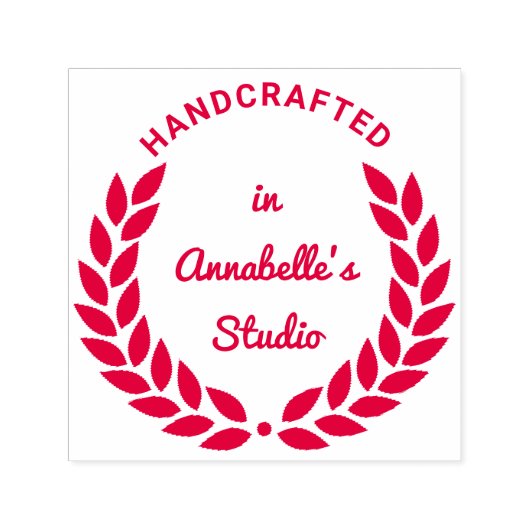 ローレルパーソナライズされたリースジュエリー品質 セルフインキングスタンプ (デザイン)