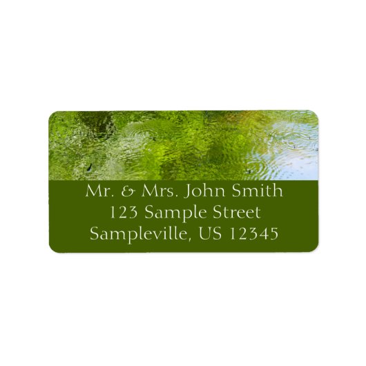 ローレルヒル州立公園の水生昆虫 ラベル (正面)