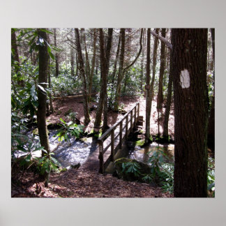 ローレルフォークテネシーのアパラチアのトレイル橋 ポスター