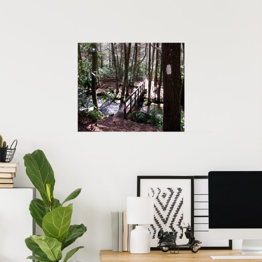 ローレルフォークテネシーのアパラチアのトレイル橋 ポスター (ホームオフィス)