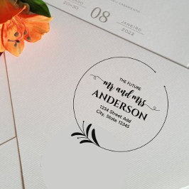 ローレルフューチャー氏とミセス差出人住所 ラバースタンプ