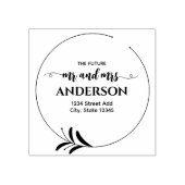 ローレルフューチャー氏とミセス差出人住所 ラバースタンプ (インプリント)