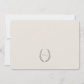 ローレルフレーム写真誕生のお知らせ 案内状 (裏面)