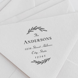 ローレルブランチファミリーネーム差出人住所 セルフインキングスタンプ