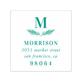 ローレルブランチ |モノグラエレガントム差出人住所 セルフインキングスタンプ