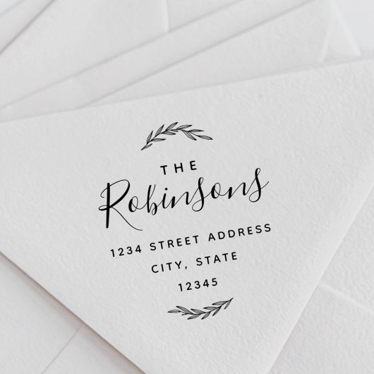 ローレルモダンファミリー名差出人住所 セルフインキングスタンプ