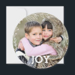 ローレルモダンリースジョイのクリスマスフォト シーズンカード<br><div class="desc">このスタイリッシュ休日の写真カードはあなたの写真のローレルリースフレームのまわりにを特徴とする！追加のtouchの場合は、上部に穴を開けてリボンを接続する！背面の色は、カスタマイカスタマイズズ・ツールを使用して、任意の色に設定できる。</div>