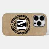 ローレルモノグラムデザインケースメイトiPhoneケース Case-Mate iPhoneケース (裏面 (横))