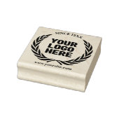 ローレルリースあなたのビジネスロゴカスタム ラバースタンプ (スタンプ)