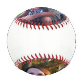 ローレルリースあなたの写真野球最高のパパ 野球ボール (正面)