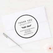 ローレルリースご注文ありがとうございます ラウンドシール (封筒)