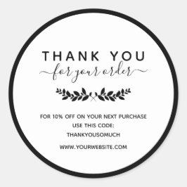 ローレルリースご注文ありがとうございます ラウンドシール