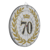 ローレルリースとクラウン70誕生日 ダーツボード (正面左)