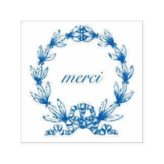 ローレルリースの「merci」 セルフインキングスタンプ