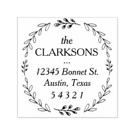 ローレルリースアドレススタンプ セルフインキングスタンプ