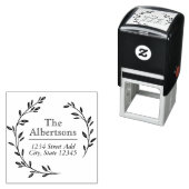 ローレルリースカスタムファミリー名差出人住所 セルフインキングスタンプ (インサイチュ)