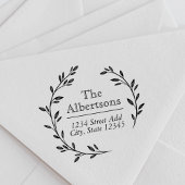 ローレルリースカスタムファミリー名差出人住所 セルフインキングスタンプ