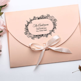 ローレルリースカスタムファミリー名差出人住所 ラバースタンプ