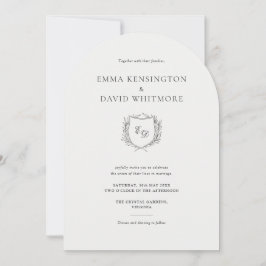 ローレルリースクレストミニマリストスタイルズ 招待状