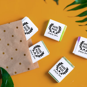 ローレルリースハートハンドメイド ラバースタンプ