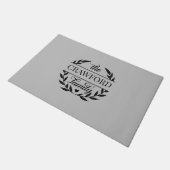 ローレルリースパーソナライズされたドアマット ドアマット (アングル)