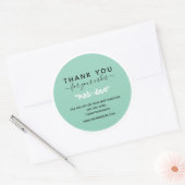 ローレルリースミントご注文ありがとうございます ラウンドシール (封筒)