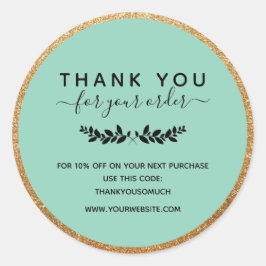 ローレルリースミントフェイク金ゴールドご注文ありがとうございます ラウンドシール