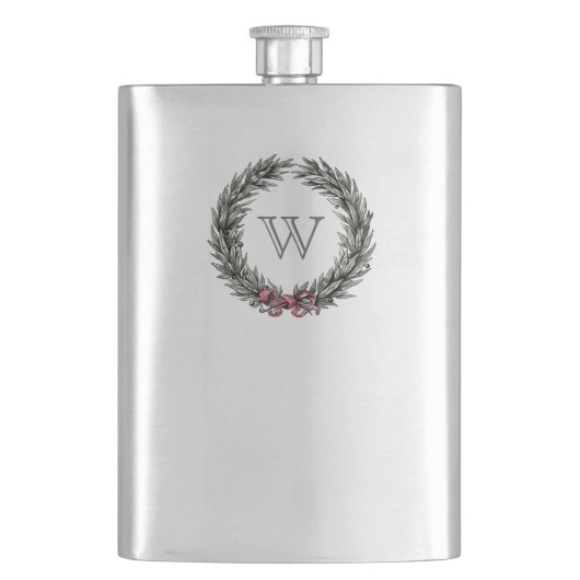 ローレルリースモノグラムフラスコ フラスク (正面)