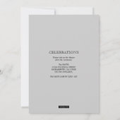 ローレルリースモノグラム法卒業招待状 招待状 (裏面)