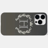 ローレルリースモノグラム Case-Mate iPhoneケース (裏面 (横))