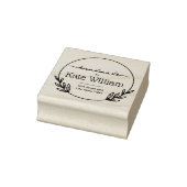 ローレルリース手作り差出人住所スタンプ ラバースタンプ (スタンプ)