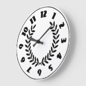 ローレルリース時計 ラージ壁時計 (傾斜)