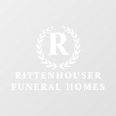 ローレルリース パーソナライズされた ウィンドウサイン (シート)