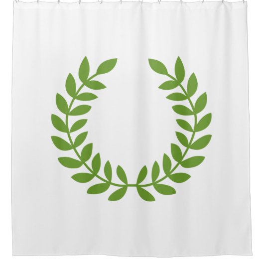 ローレルリース（古代ギリシャのシンボル） シャワーカーテン (正面)