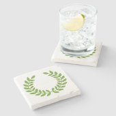 ローレルリース（古代ギリシャのシンボル） ストーンコースター (横)