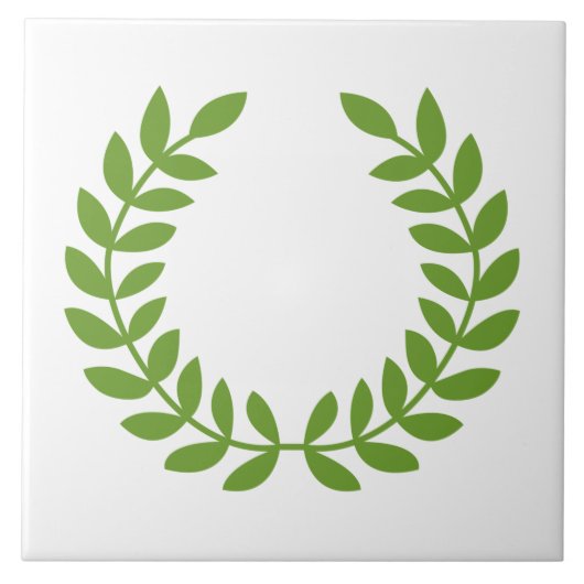 ローレルリース（古代ギリシャのシンボル） タイル (正面)