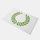 ローレルリース(古代ギリシャのシンボル) ドアマット (アングル)