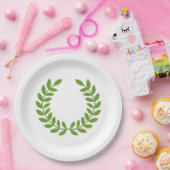 ローレルリース（古代ギリシャのシンボル） ペーパープレート (パーティー)