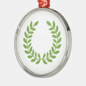 ローレルリース（古代ギリシャのシンボル） メタルオーナメント (左)