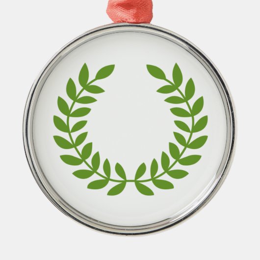 ローレルリース（古代ギリシャのシンボル） メタルオーナメント (正面)