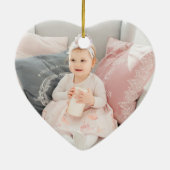 ローレルリーフベビー初めてのクリスマス写真 セラミックオーナメント (裏面)