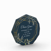 ローレルリーフベビー誕生統計アクリルブロック フォトブロック (左)