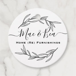 ローレルリーフモダンラベル フェイバータグ