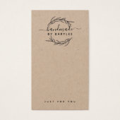 ローレルリーフ素朴ジュエリーイヤリングディスプレイカード (正面)