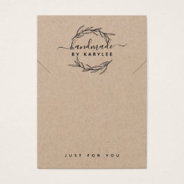 ローレルリーフ素朴ネックレスディスプレイカード